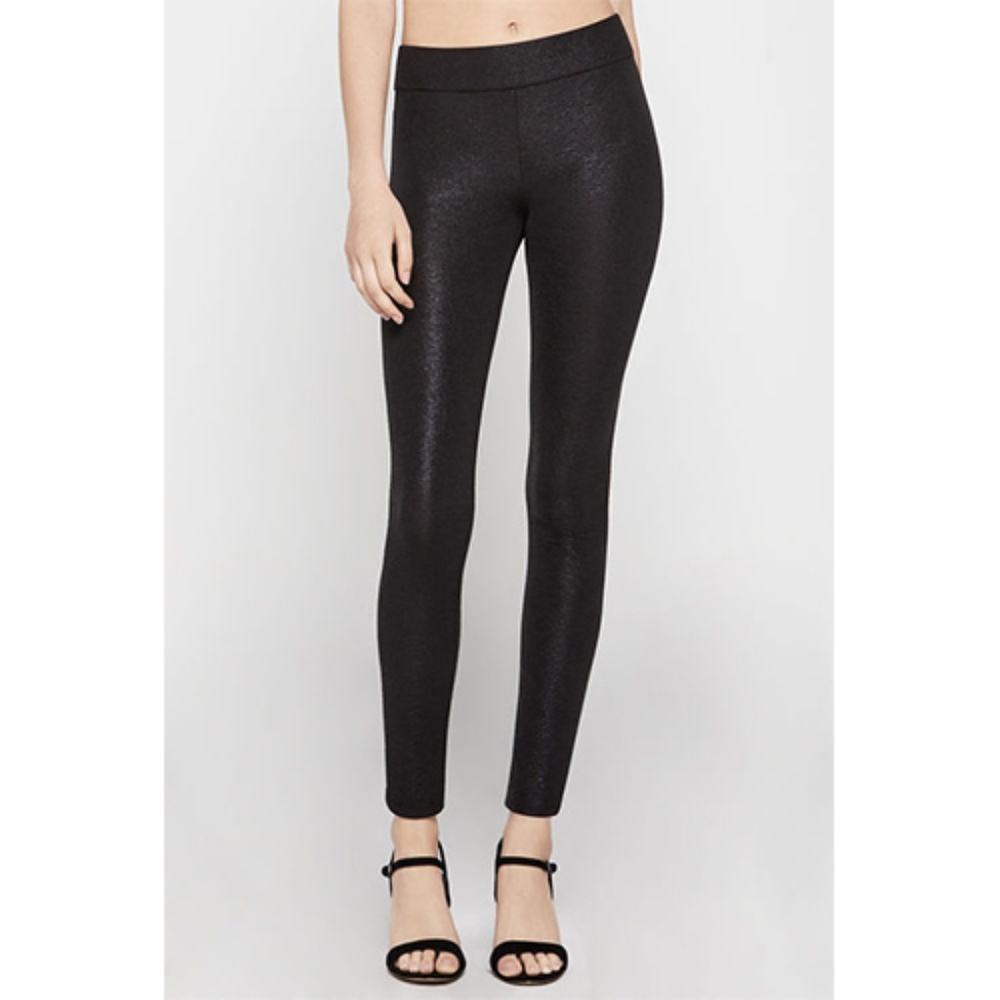 BCBGeneration Women's Black Foiled Knit Legging